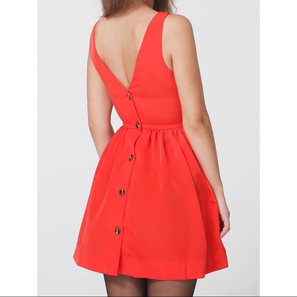 american apparel red dress